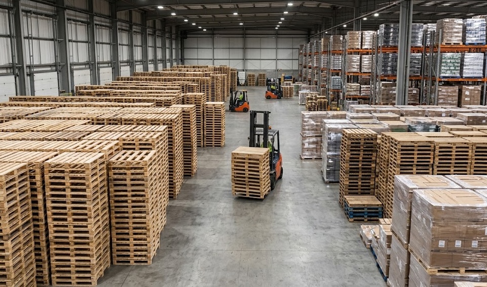 Universal Pallet Supply warehouse operations